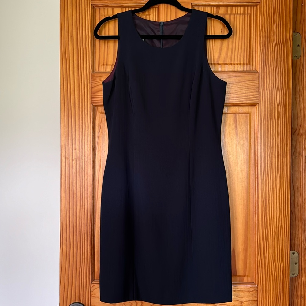 Navy blue sheath dress